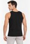 Men's Cotton Modal Flexible Wide Strap Undershirt Single Black - 3