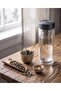 Double Wall Clear Glass Water Bottle with Stainless Steel Lid - 5