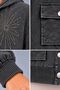 Cedy -Special Design Women's Stone and Embroidery Detailed Buttoned Hooded Sweat Cardigan C7150-Anthracite - 8