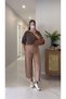 Mula Mink Barrel Fabric Trousers - 4