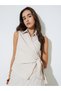 Beige Wide Leg Blouse Co-ord Set - 2