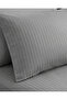 210TC Cotton Satin Queen Stripes Bed Sheet Set 3PC | Soft Breathable Satin Flat Sheet 229x256 cm | 2 pillowcase 50x75 cm | OEKO-TEX & ECAS Certified - 7