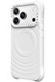 iPhone 18 Pro Max The Ripple Case | MagSafe Compatible, 6.6-Ft Drop Protection, Premium Soft-Touch Silicone, Anti-Static Coating, Raised Screen & Camera Edges, Slim Grip - White - 2