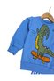 Baby Boy Crocodile Printed Stripe Parachute Pants 1-2-3-4 Years Old 2-Piece Stylish Bottom and Top Baby Set - 3
