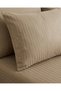 210TC Cotton Satin King Stripes Bed Sheet Set 3PC | Soft Breathable Satin Flat Sheet 274x260 cm | 2 pillowcase 50x75 cm | OEKO-TEX & ECAS Certified - 7