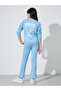 Teen Girls Regular Fit Drop Shoulder Sweatshirt and Flared Leggings Set
