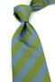 Green Blue Stripe Pattern Italian Silk Tie Ik2599 - 2