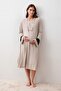 Polka Dot Long Sleeve Short Lycra Viscose Maternity Dressing Gown Nightgown Set - 2