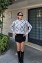 Baklava Patterned Buttoned Knitwear Cardigan - White - 2
