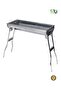 HU Portable Charcoal BBQ Grill – Foldable Stainless Steel Barbecue Grill with Easy Carry Design for Camping, Picnic, Garden, Outdoor Cooking & Travel - 7