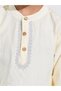 Boys Placket Detail Kurta and Solid Pants Set - 3