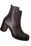 N-2723 Genuine Leather Heeled Classic Women's Boots - 6