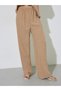 Khaki Long-Sleeve Wrap Top with Wide Leg Pants Co-Ords - 4