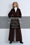 Women's Bitter Brown Elastic Waist Zipper Suit Alc-X15904 - 2