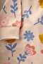 Patterned Pajama Set 2-8 Years Old Ecru Floral Pattern - 3
