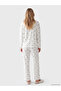 Esvab • Modern & Distinctive Bowknot Printed Women's Velvet Pajama Set - 5