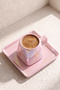 Pinks Porcelain 6-Person Coffee Cup Set - 7