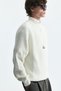 Zipper Closure High Collar Sweatshirt - 5