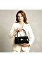 Women's Shoulder Bag A4S4M4 Black Patent Leather