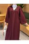 Collar Brooch Detailed Long Knitwear Cardigan - 4