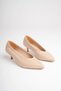 Woman's beige 4 cm thin heeled stiletto tr05ms02b - 3