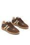Women's Thermo Sole Side Striped Lace-Up Sports Shoes Sneaker