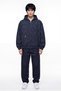 Men's Patterned Hooded Jean Jacket Blue Paisley - 5