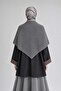 Shawl Detailed Stand Collar Jacket Black - 3