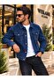 Men's Jean Denim Standard Fit Jeans Jacket - 3