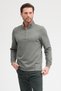 Men's Stand Collar Zippered Sweatshirt - 5