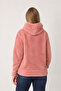 Women's Trend Hooded Zippered Pink Plush Cardigan - 6