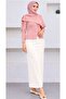 Scuba Fabric Pencil Skirt with Elastic Waist