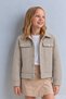 Girls' Jacket Long Sleeve Winter Button Closure