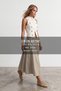 Women's Beige Elastic Waist Double Pocket Woven Skirt Alc-X15632 - 2