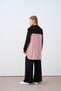 Women's Half-Zip Striped Detail Set Black - 4