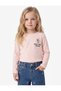 Floral Embroidered Cotton Long Sleeve Crew Neck T-Shirt - 2