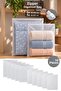 10-Piece Zippered Organizer Set - Travel Suitcase Organization Transparent Organizer with Lock - 45X35Cm - 40X50Cm
