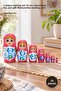 10 Pieces Wooden Matryoshka Dolls – Set of 7 Nesting Dolls 16 Cm, Decorative Toy and Gift Matryoshka Nesting Doll