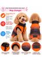 Small Breed Black & Orange Winter Dog Vest Dog Outfit (1-10kg)