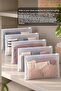 10-Piece Zippered Organizer Set - Frosted Transparent Closet Storage Organizer with Lock - 25X15Cm - 30X30Cm - 7