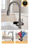 Kitchen Sink Faucet + Pressure Cup Washer 2in1 Imported Anthracite Color 7 Years Warranty
