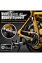 1:8 Scale Realistic Metal Model Bicycle Red - Decorative Toy with Shock Absorber, Movable Chain and Pedals - 7