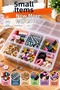 6-Compartment Plastic Organizer Box – Jewelry, Makeup, Accessories, and Drawer Organizer - 4