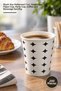200 Pcs Paper Cups – 7 oz with Black Star Pattern, Disposable Paper Cups, Party Cups, Coffee and Beverage Presentations