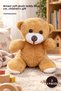 3 Pieces of Plush Teddy Bears – Brown Soft Plush Toy Bear, 25 cm Teddy Bear, Children's Gift