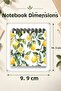 Fresh Lemon and Lemon Flower Patterned Mini Notepad Set - 3