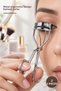 2 Pieces Silver Eyelash Curler – Metal Design Ergonomic Handle Eyelash Shaping Eyelash Curler