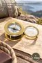 1 Piece Brass Compass with Lens – Brass Body, Lens Design, Handheld Navigation Tool, Compass, Lens Compass