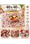 Butterfly patterned raschel fabric worry-free tablecloth - table cloth - 3