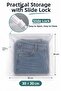 10-Piece Zippered Organizer Set - Frosted Transparent Closet Storage Organizer with Lock - 25X15Cm - 30X30Cm - 3